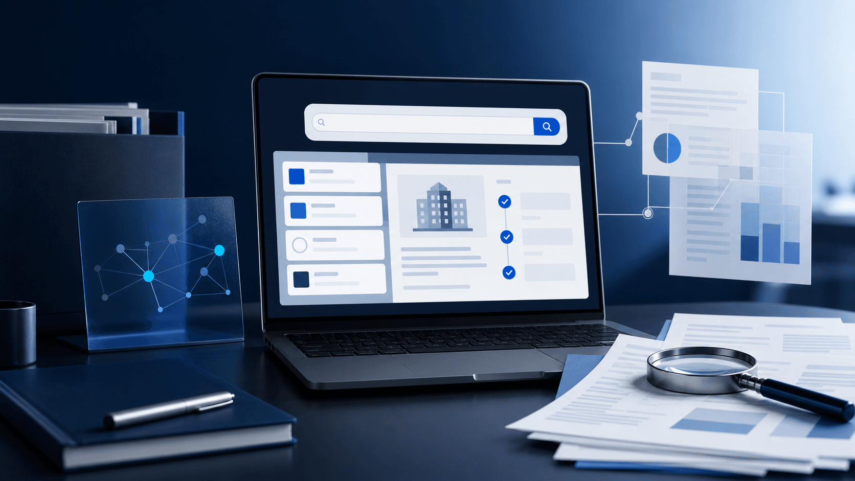 Búsqueda y verificación de antecedentes de una empresa por RUT en Chile