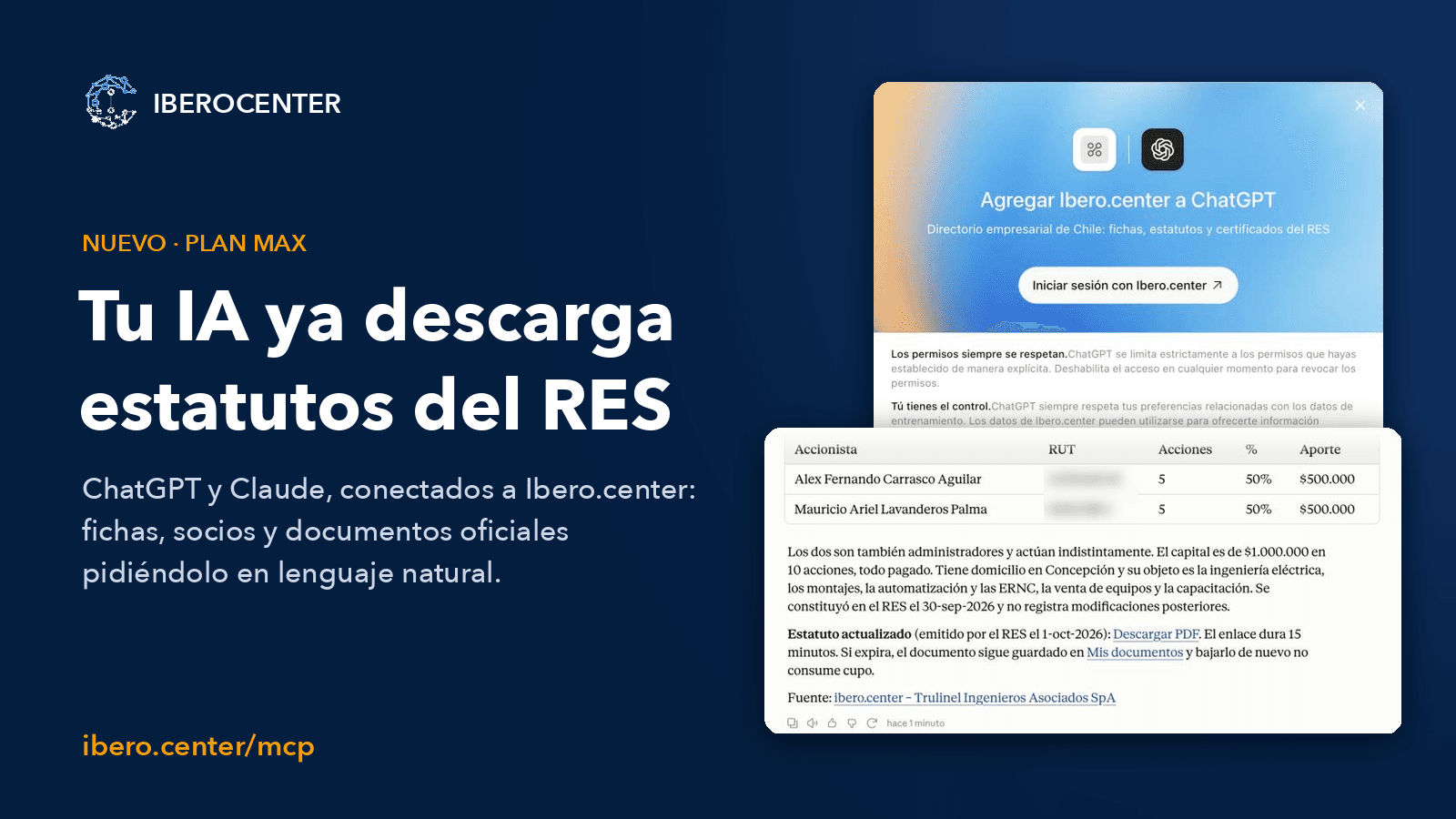 Descargar el certificado de estatuto actualizado de una empresa con ChatGPT o Claude